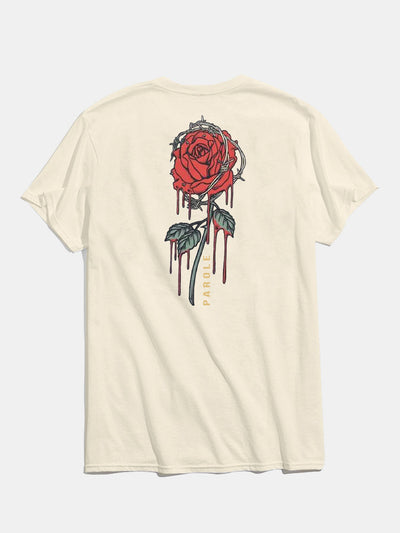 Front&Back Rose Graphic T-Shirts