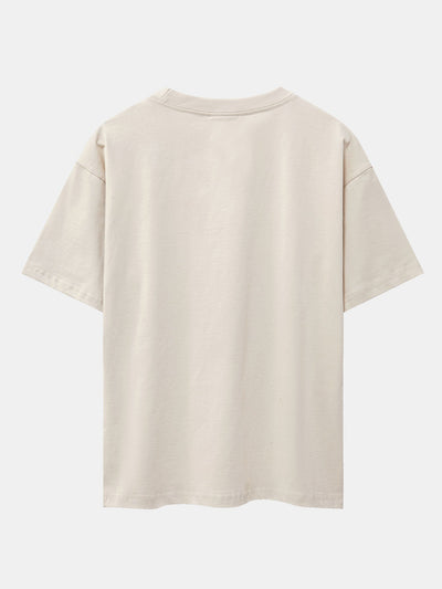 God Slogan Print Drop Shoulder Oversize T-Shirt