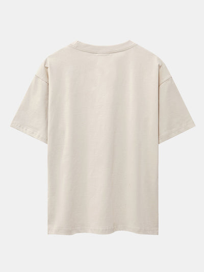 Valencia Print Drop Shoulder Oversize T-Shirt