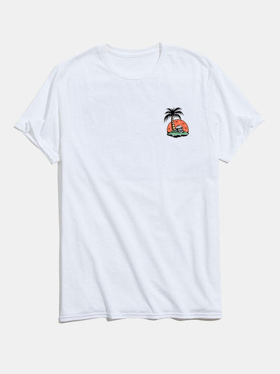 Skeleton on Vacation Graphic T-Shirts