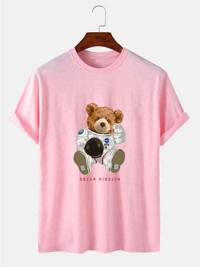 NASA Space Bear Print T-Shirt