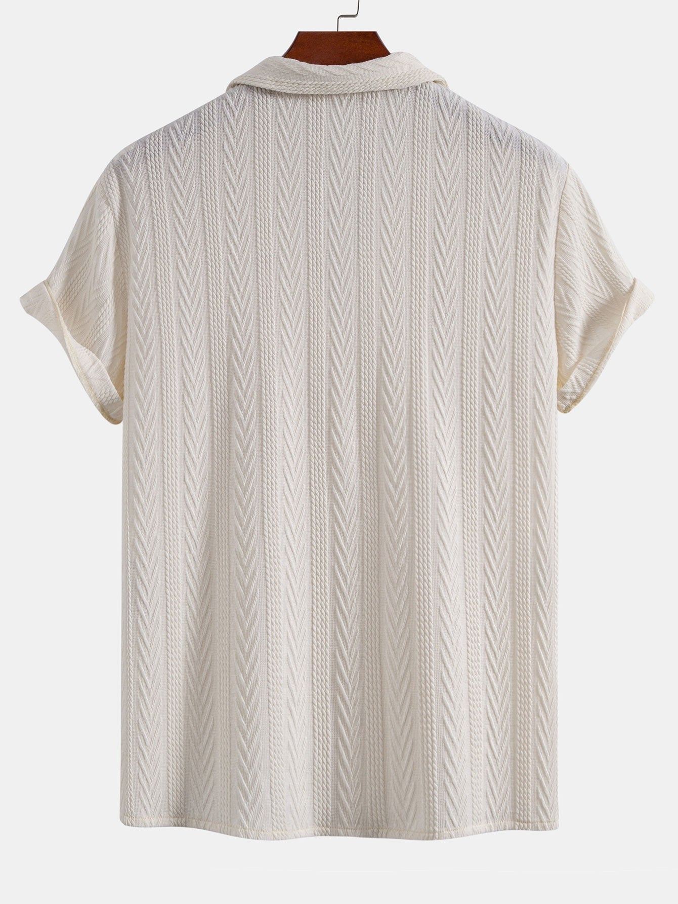 Texture Jacquard Cuban Shirt