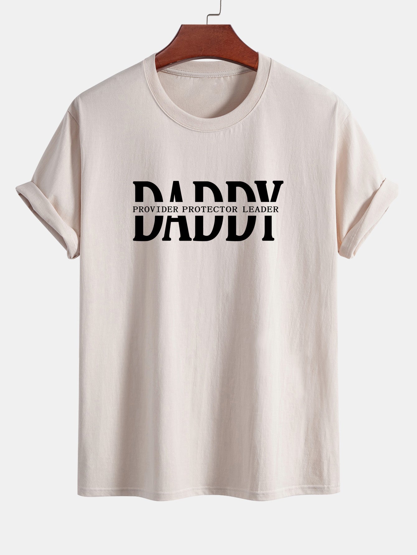 Regular Fit Daddy Print Cotton T-Shirt