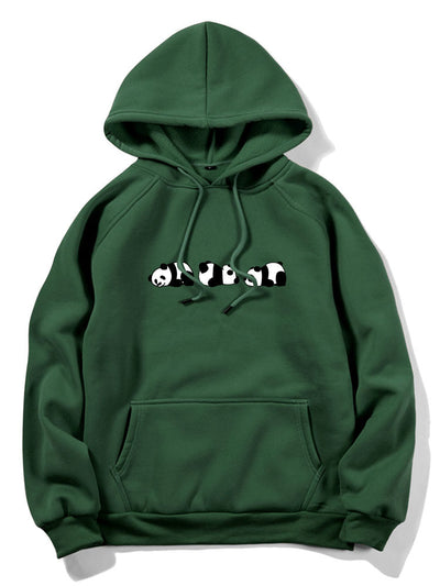Rolling Panda Print Hoodie