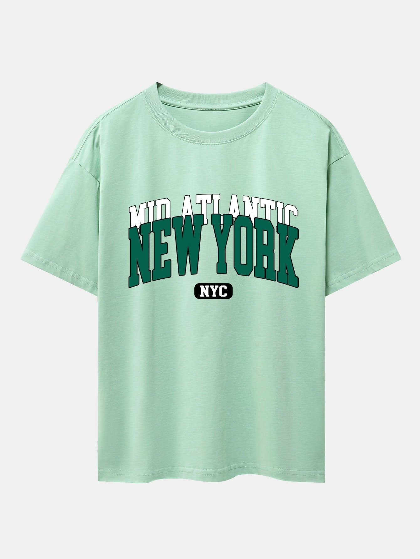 New York Print Drop Shoulder Oversize T-Shirt