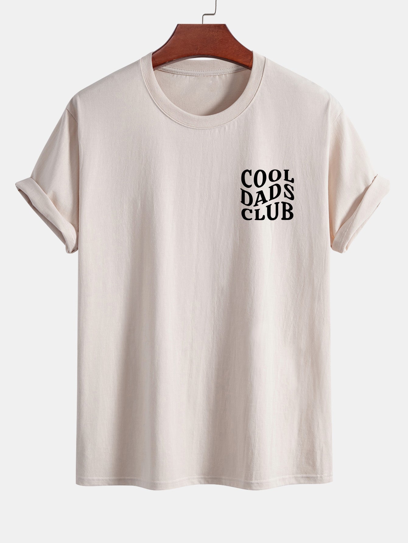 Regular Fit Cool Dads Club Print Cotton T-Shirt