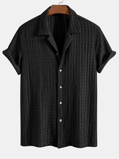 Texture Jacquard Cuban Shirt