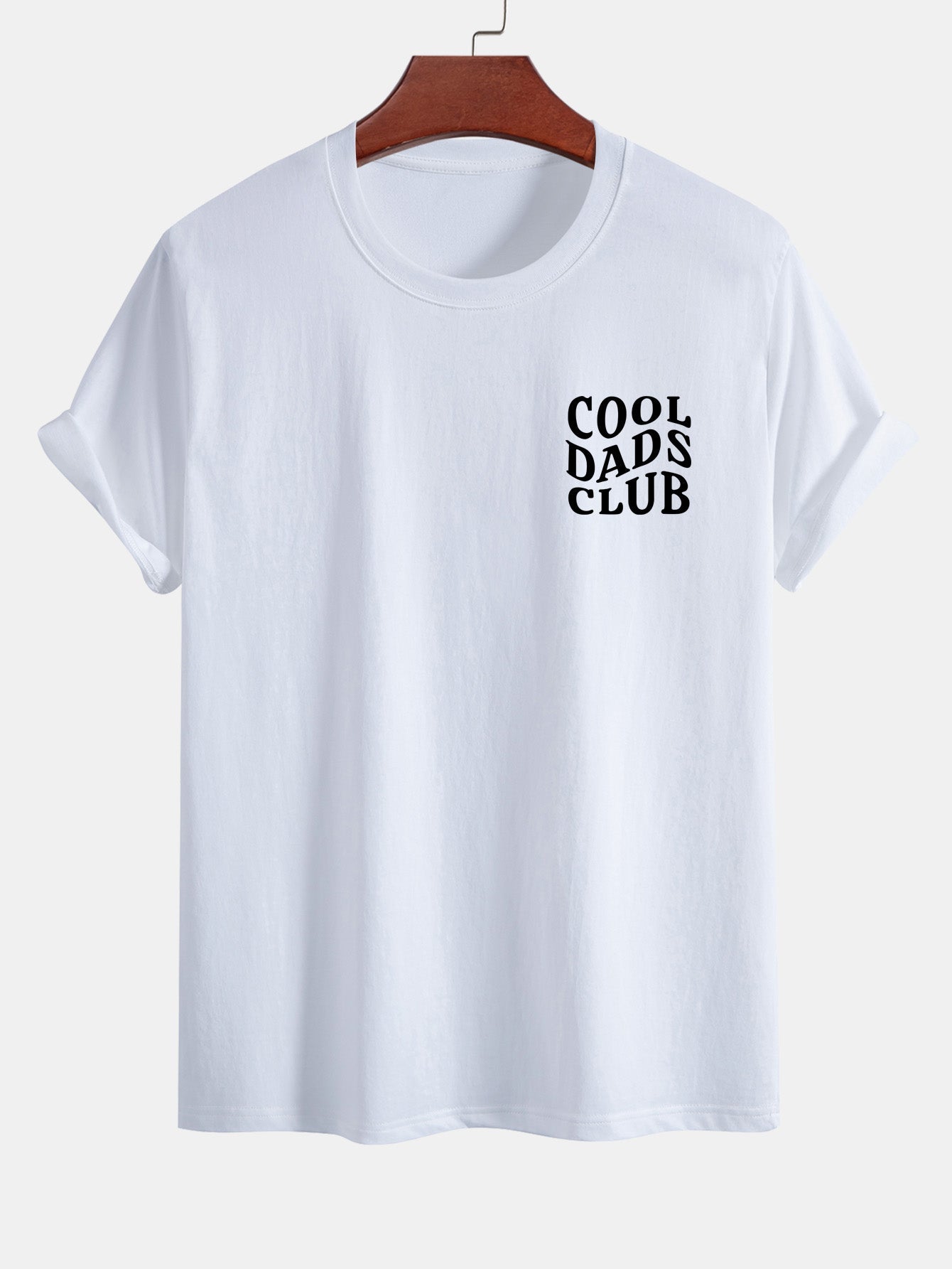 Regular Fit Cool Dads Club Print Cotton T-Shirt
