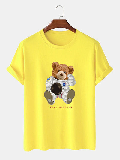 NASA Space Bear Print T-Shirt