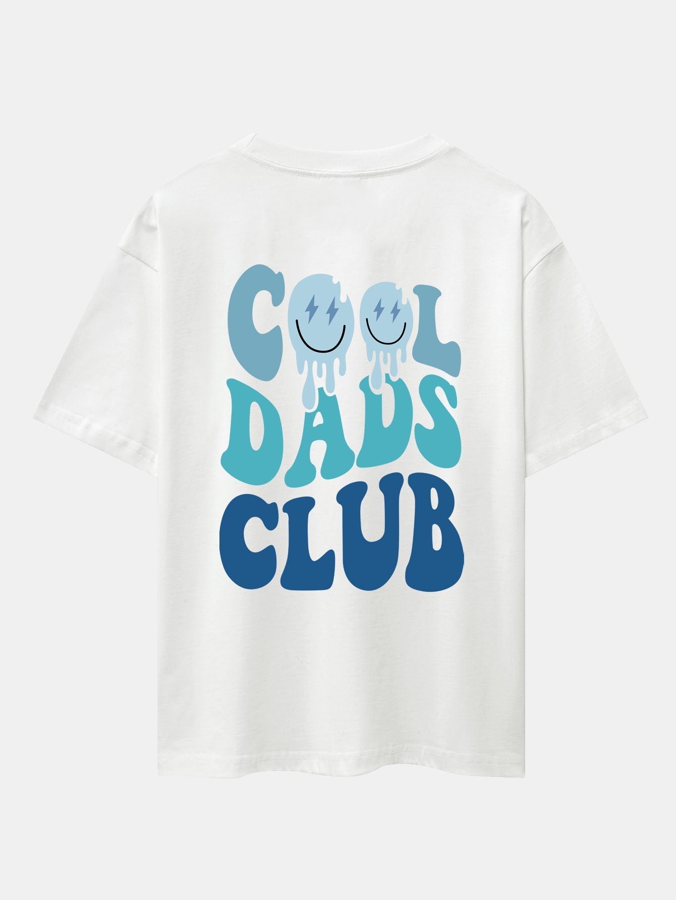 Cool Dads Club Back Print Drop Shoulder Oversize T-Shirt