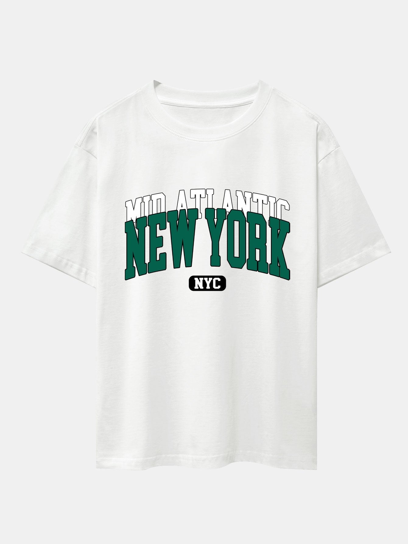 New York Print Drop Shoulder Oversize T-Shirt