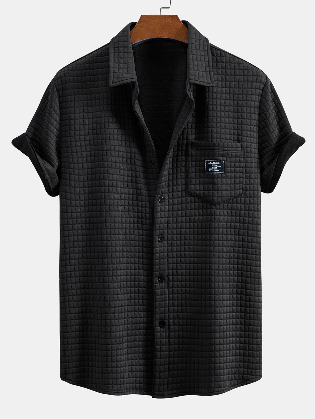 Short Sleeve Waffle Shirt