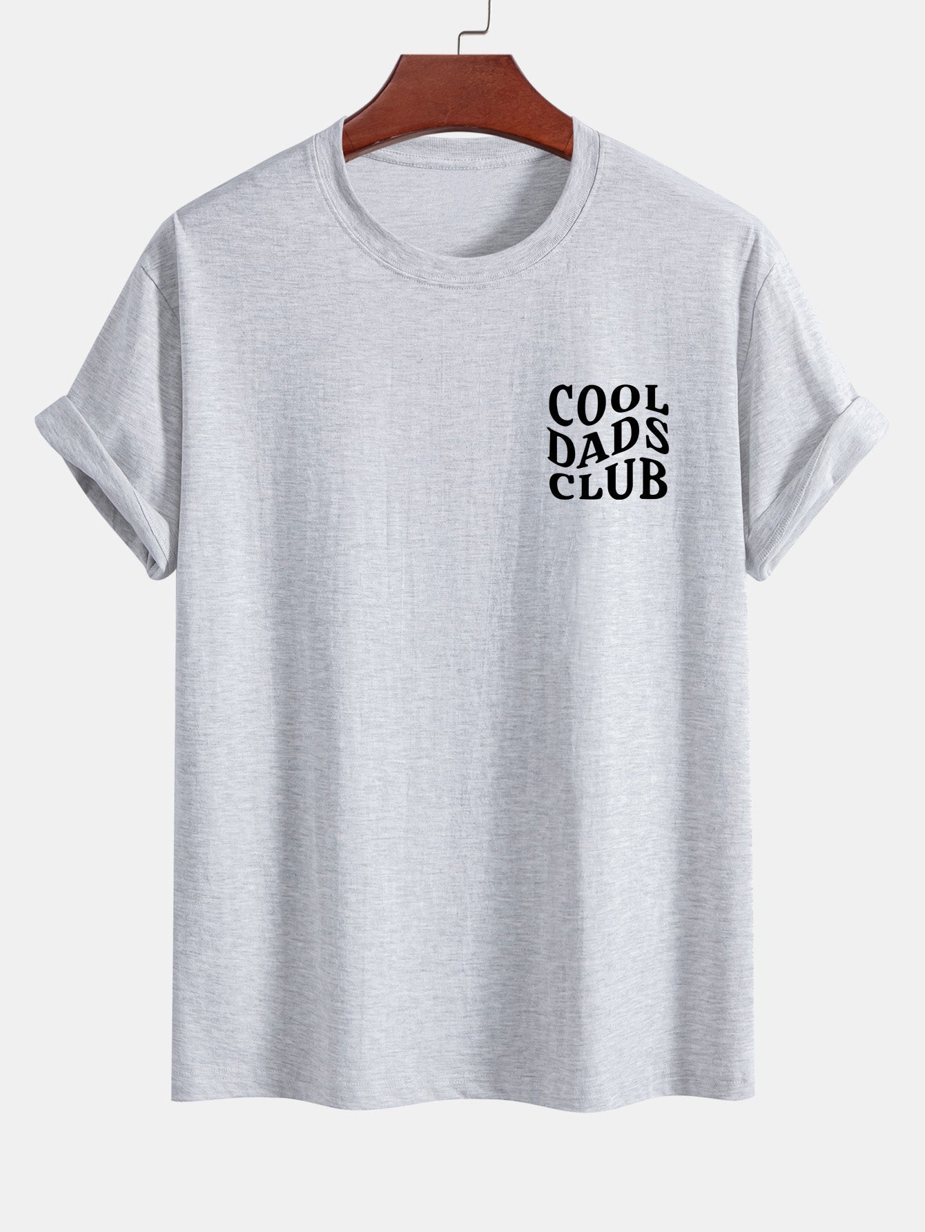 Regular Fit Cool Dads Club Print Cotton T-Shirt