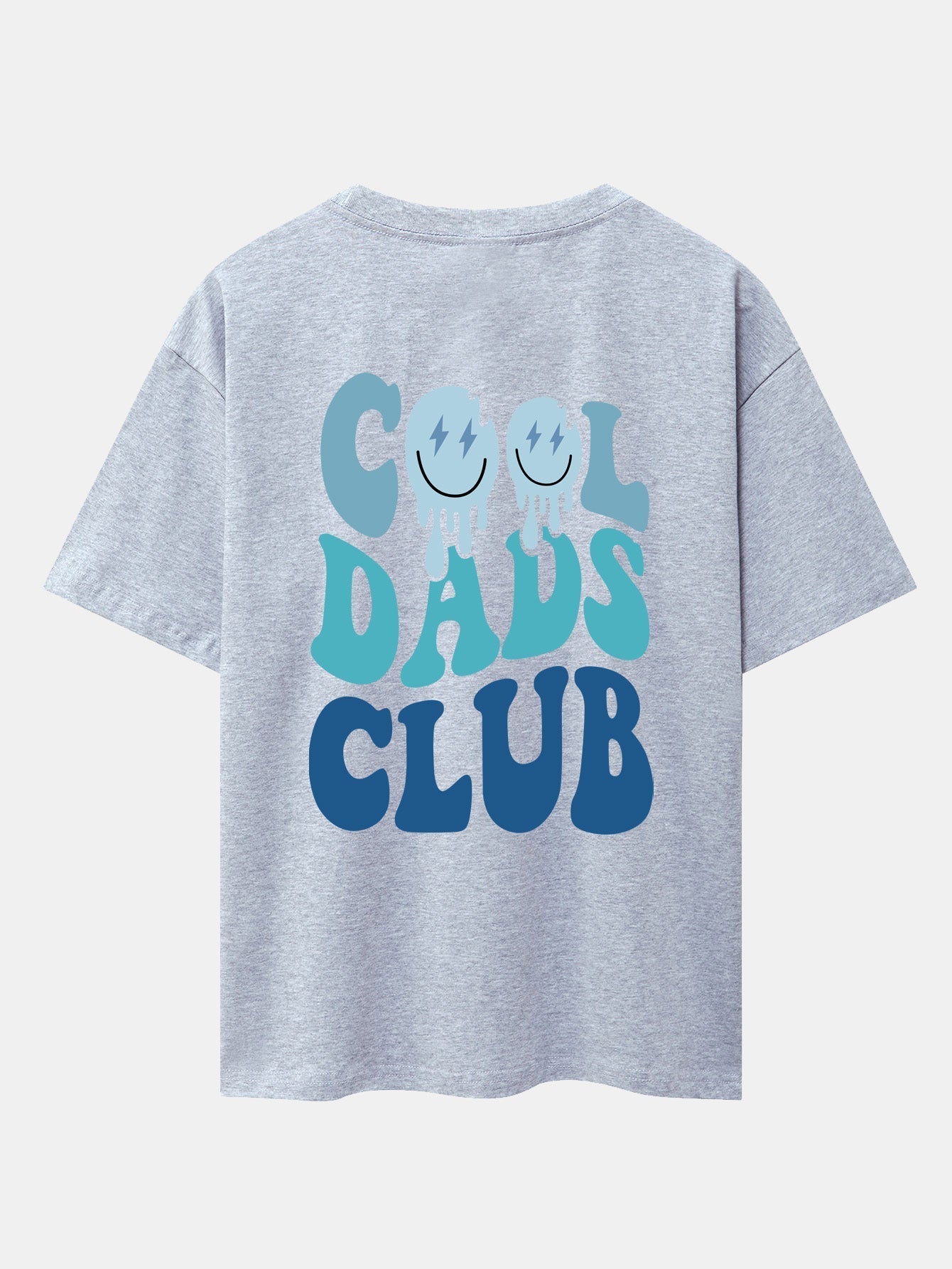 Cool Dads Club Back Print Drop Shoulder Oversize T-Shirt
