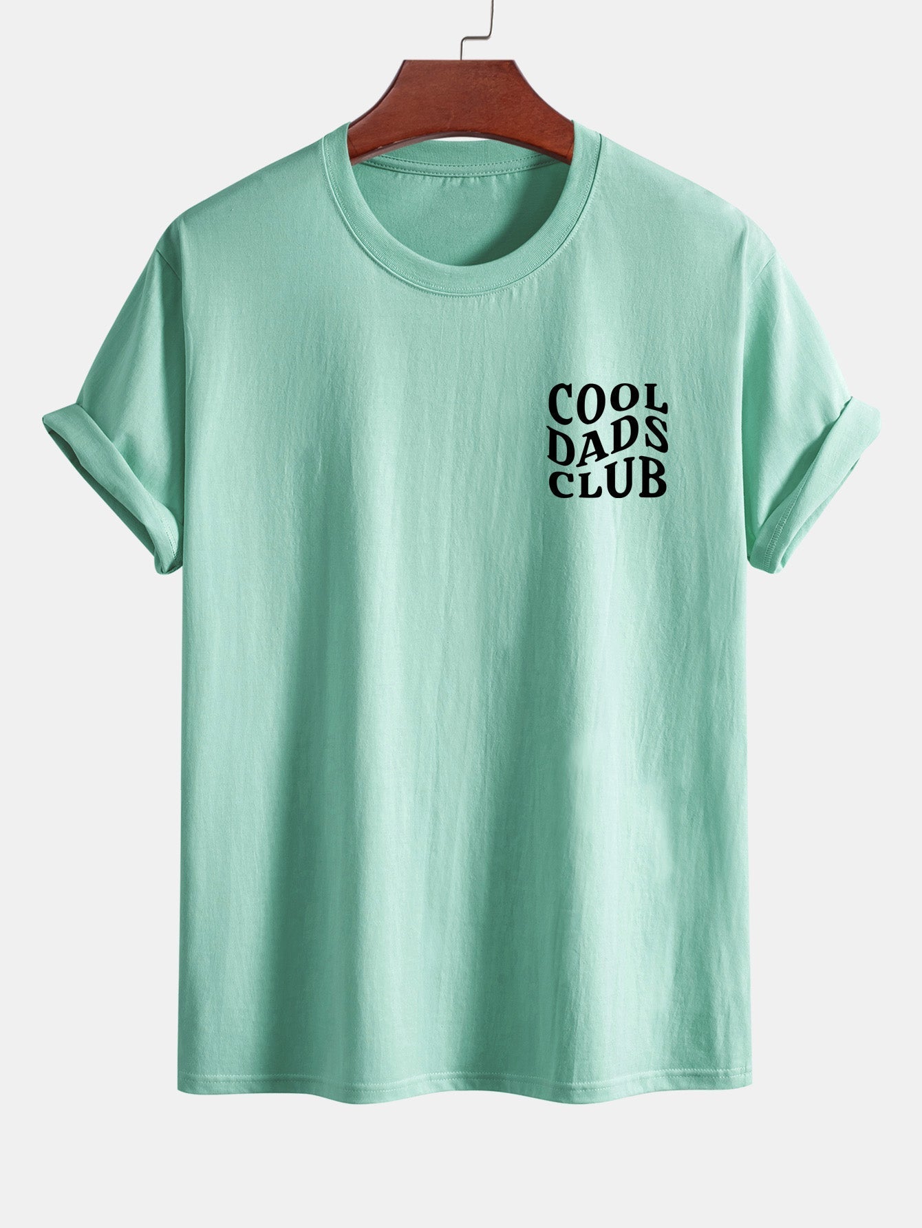 Regular Fit Cool Dads Club Print Cotton T-Shirt