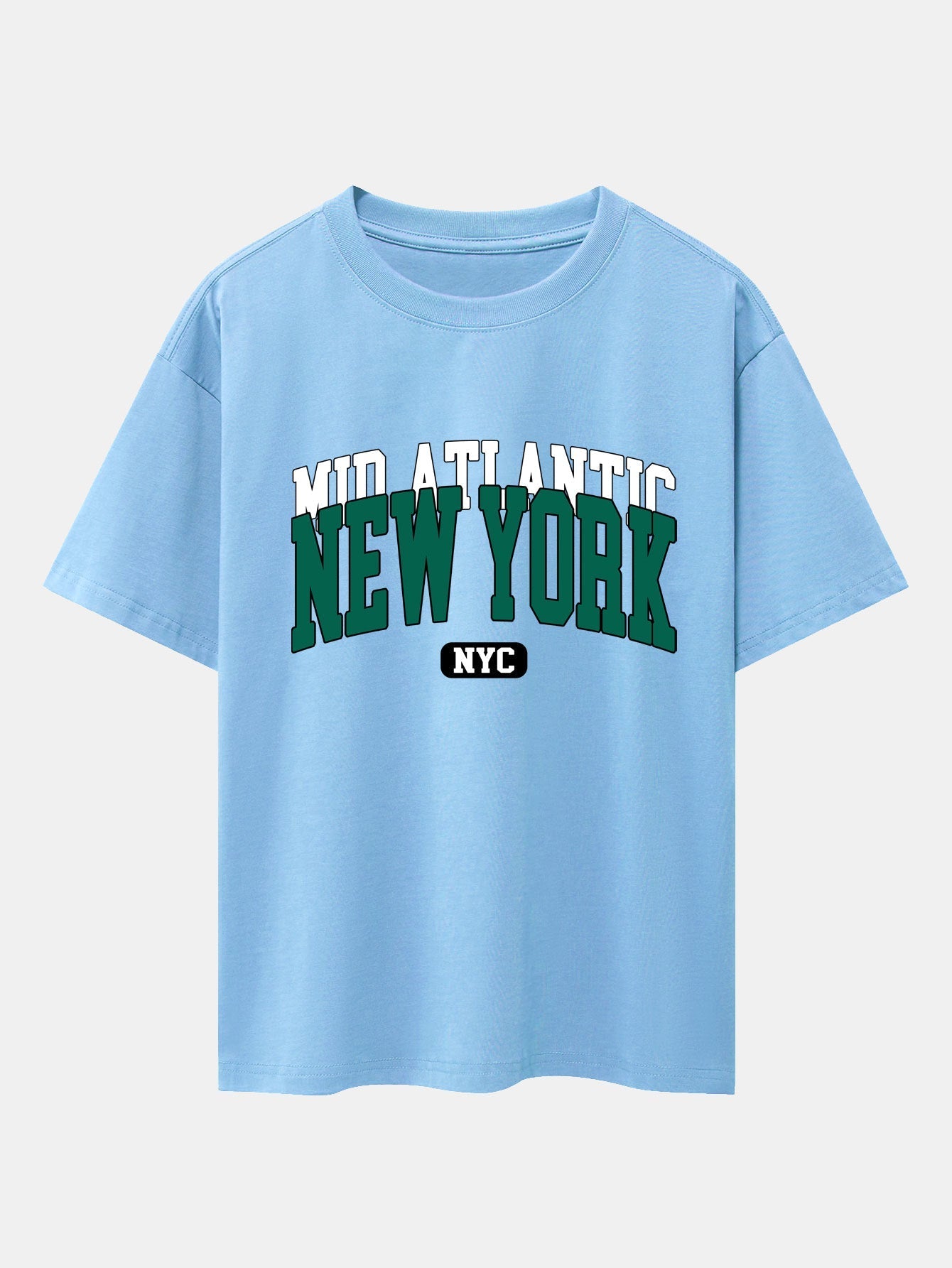 New York Print Drop Shoulder Oversize T-Shirt