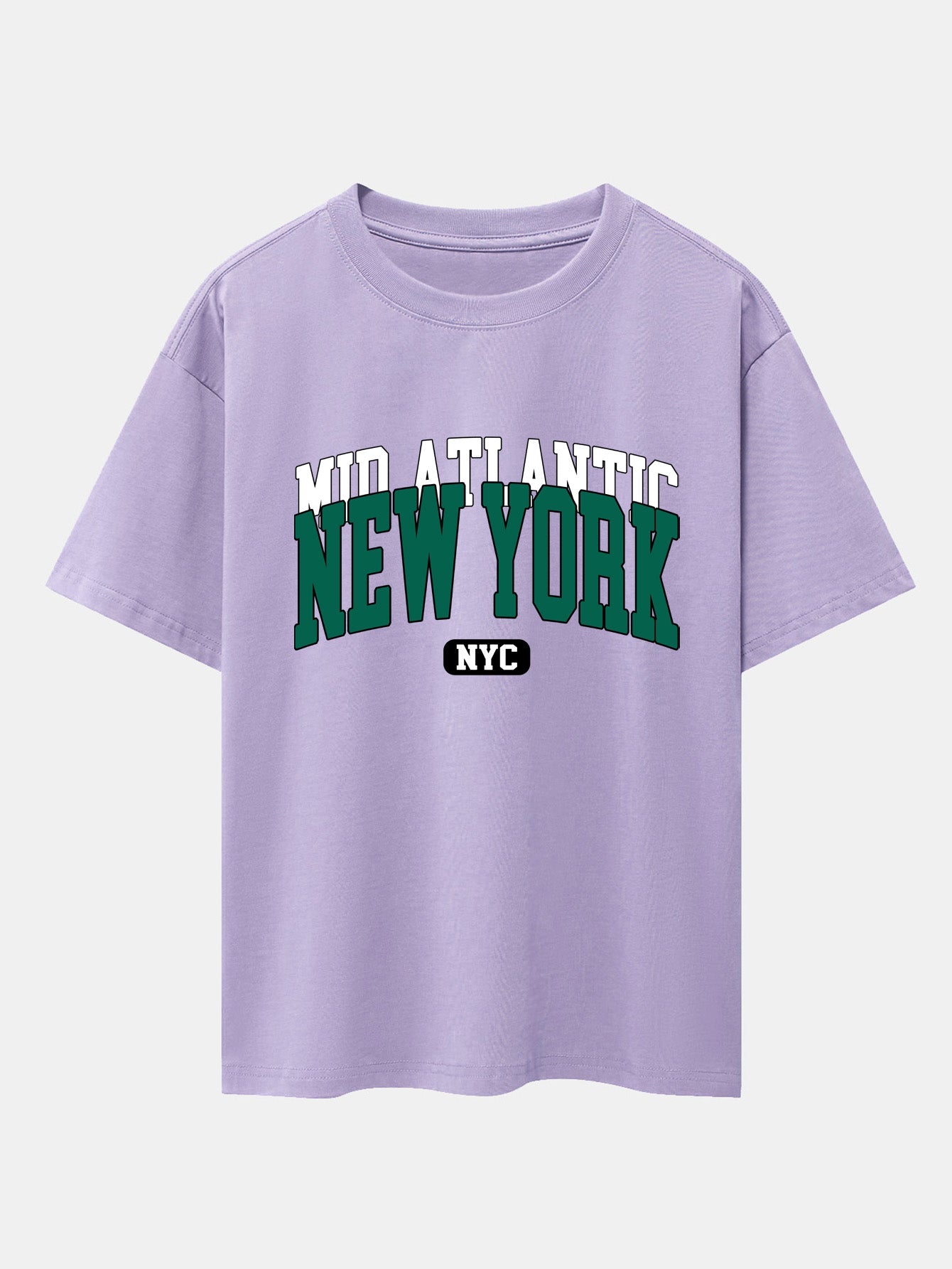 New York Print Drop Shoulder Oversize T-Shirt