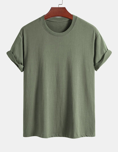 5 Pieces Basic Regular Fit Cotton T-Shirts