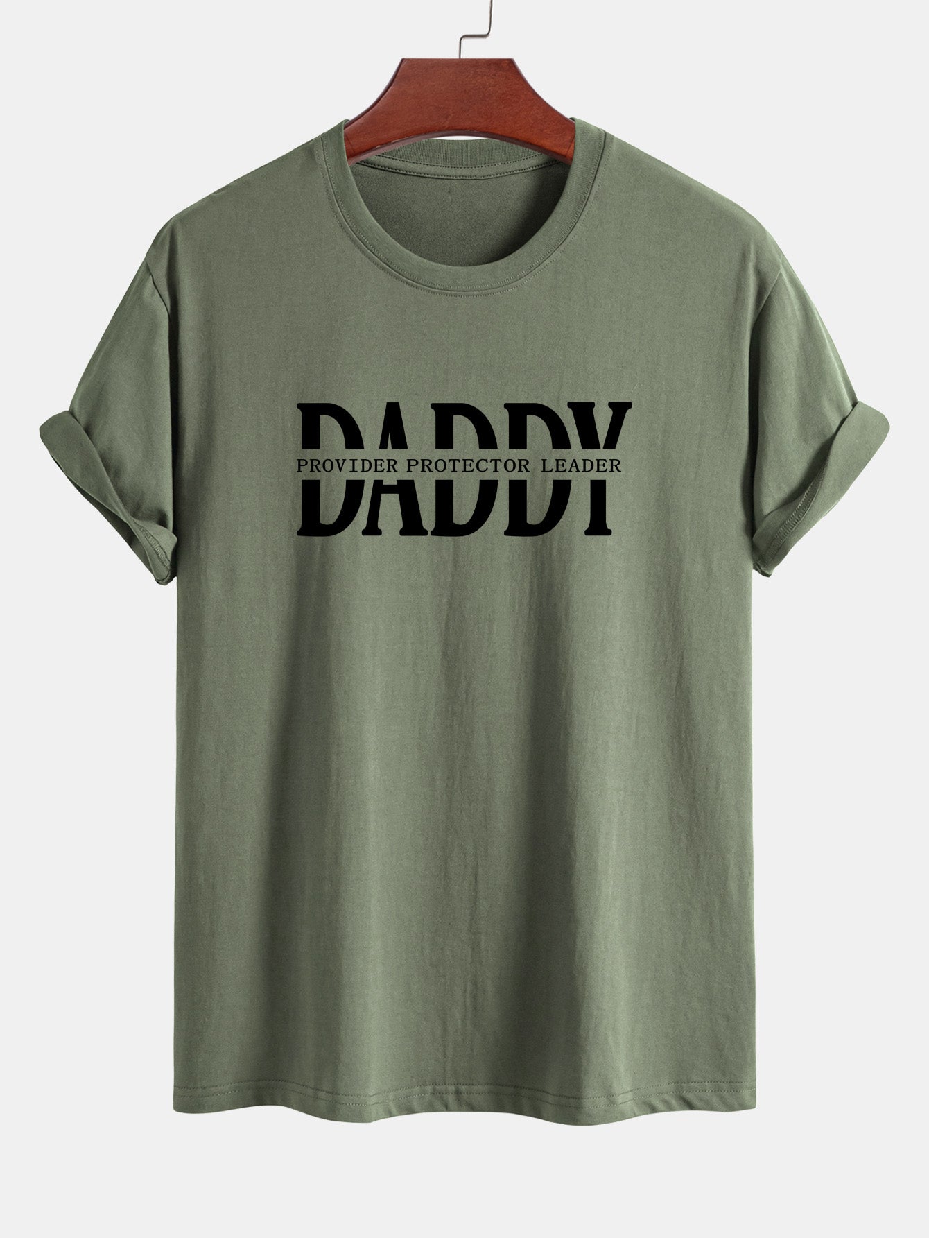 Regular Fit Daddy Print Cotton T-Shirt