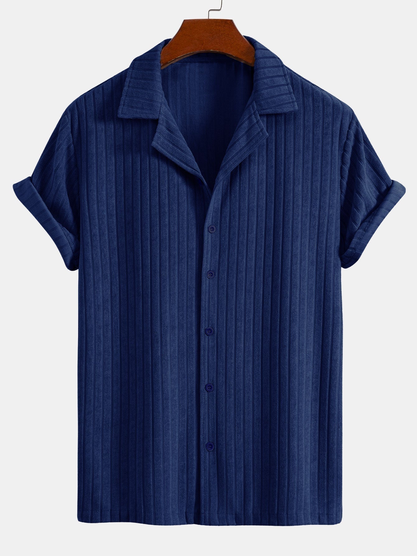 Striped Terry Cuban Shirt