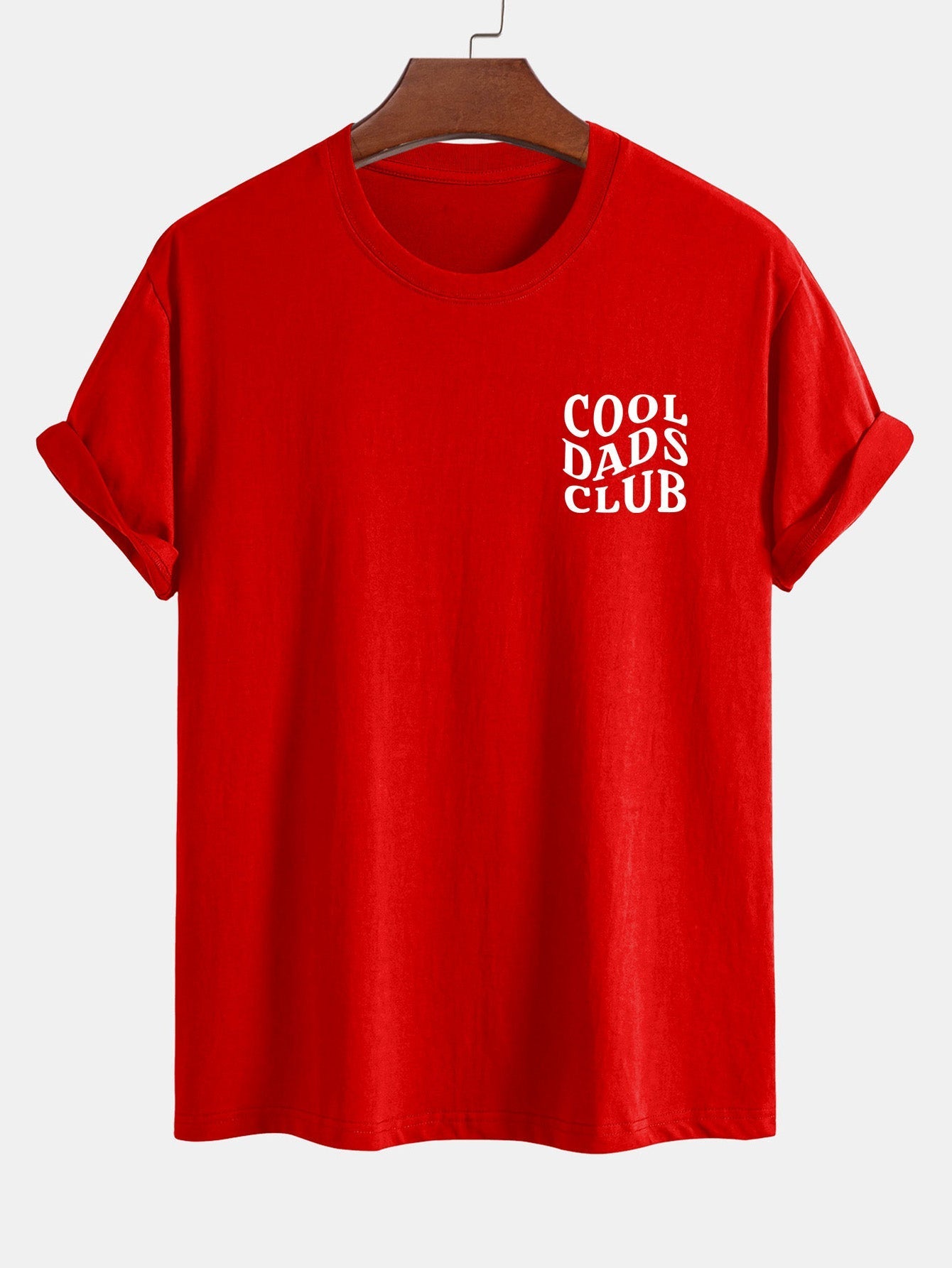 Regular Fit Cool Dads Club Print Cotton T-Shirt