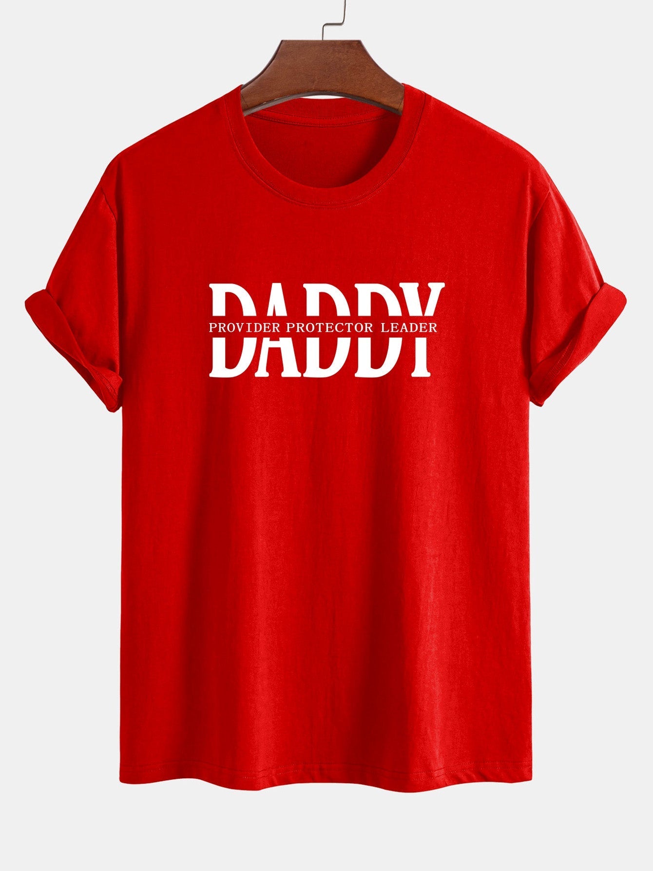 Regular Fit Daddy Print Cotton T-Shirt