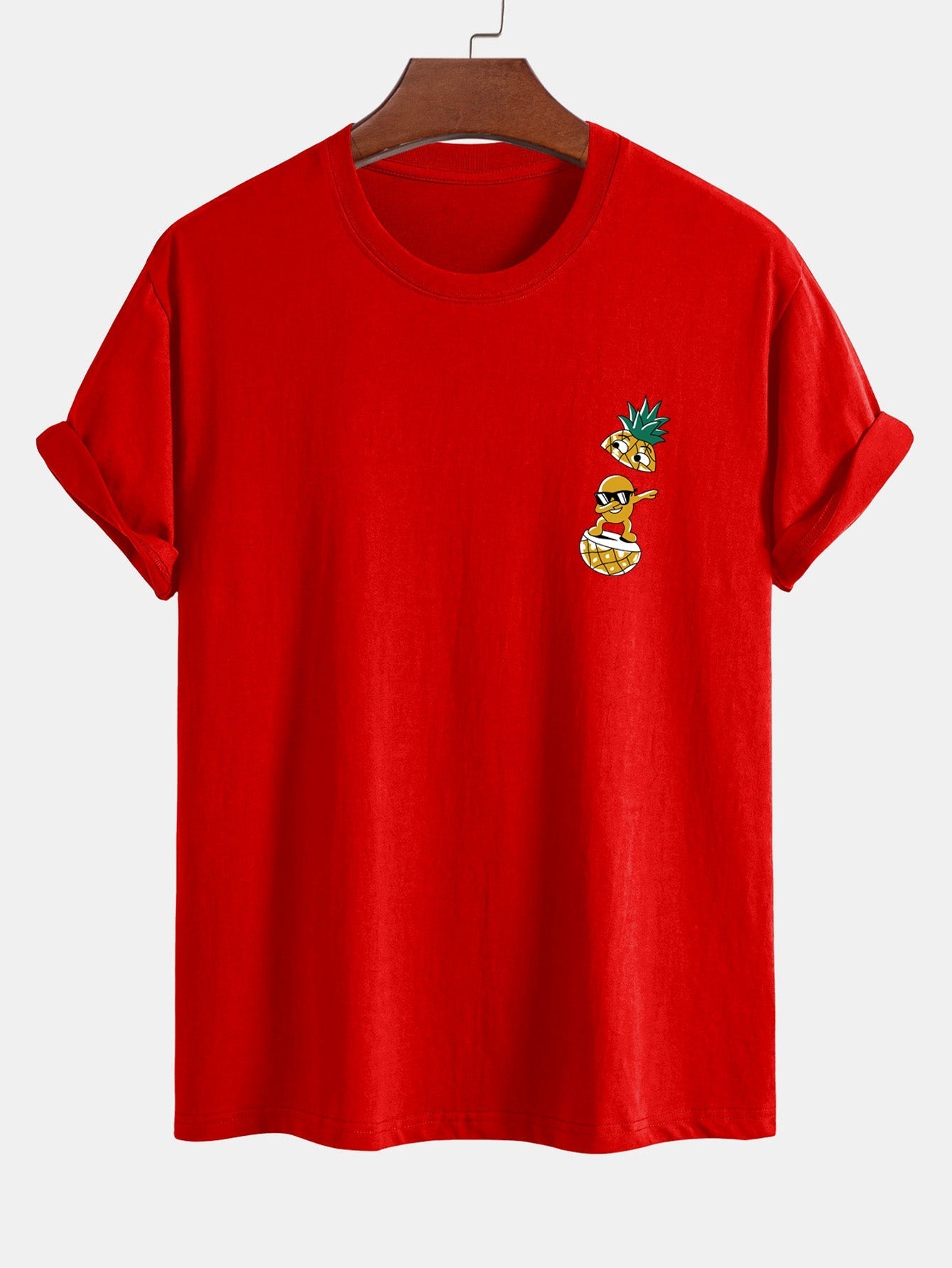 Regular Fit Cool Pineapple Boy Print Cotton T-Shirt