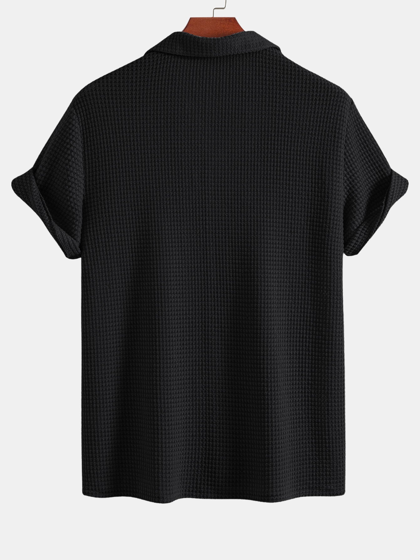 Waffle Textured Cuban Shirt