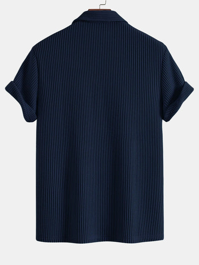 Short Sleeved Waffle Polo