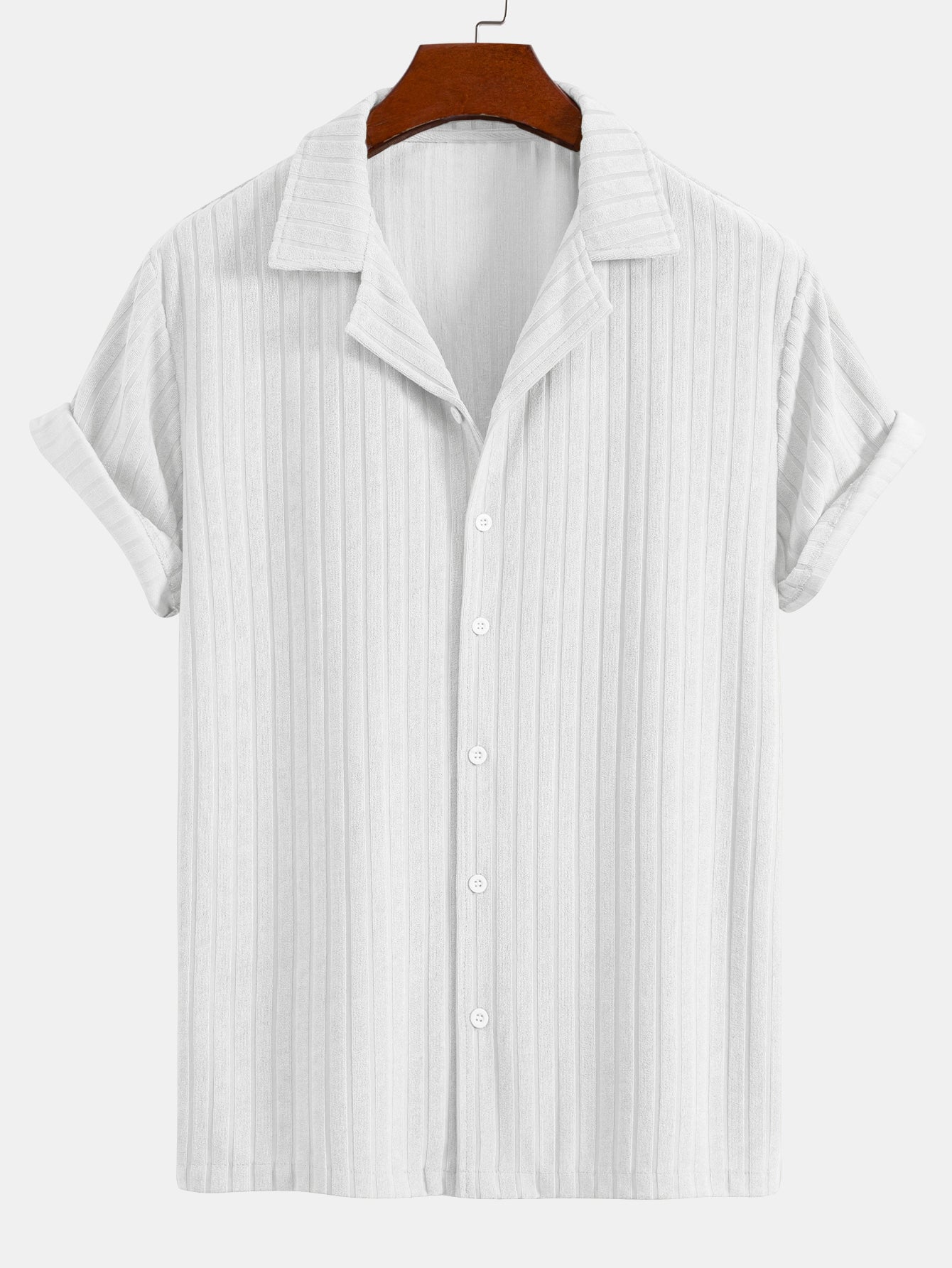 Striped Terry Cuban Shirt
