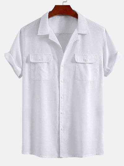 Linen Cuban Shirt With Pockets