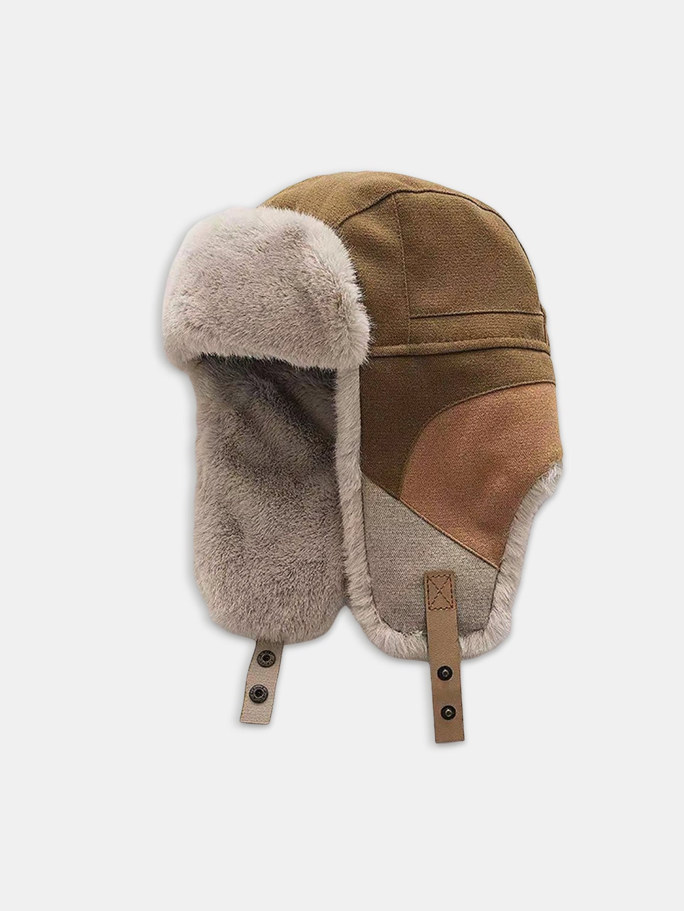 Patchwork Windproof Warm Trooper Trapper Hat