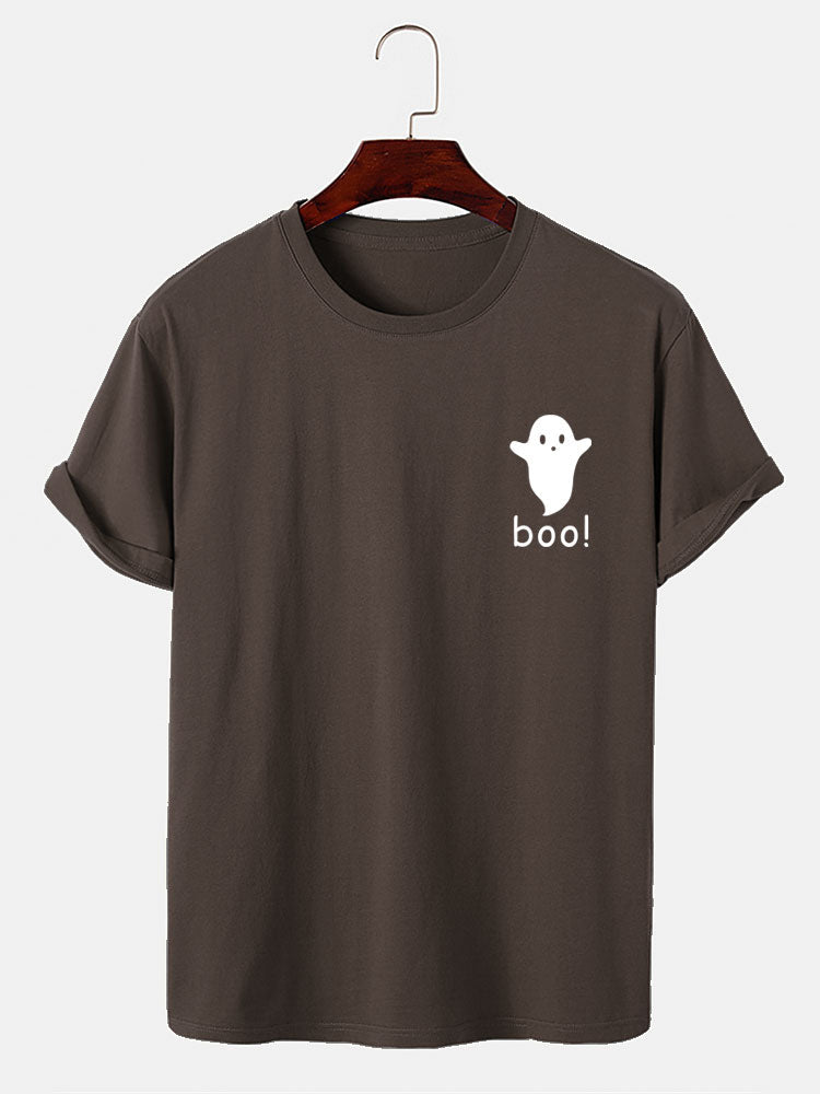 Halloween Ghost Print T-Shirt