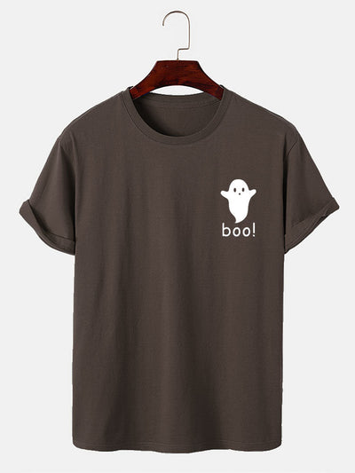 Halloween Ghost Print T-Shirt