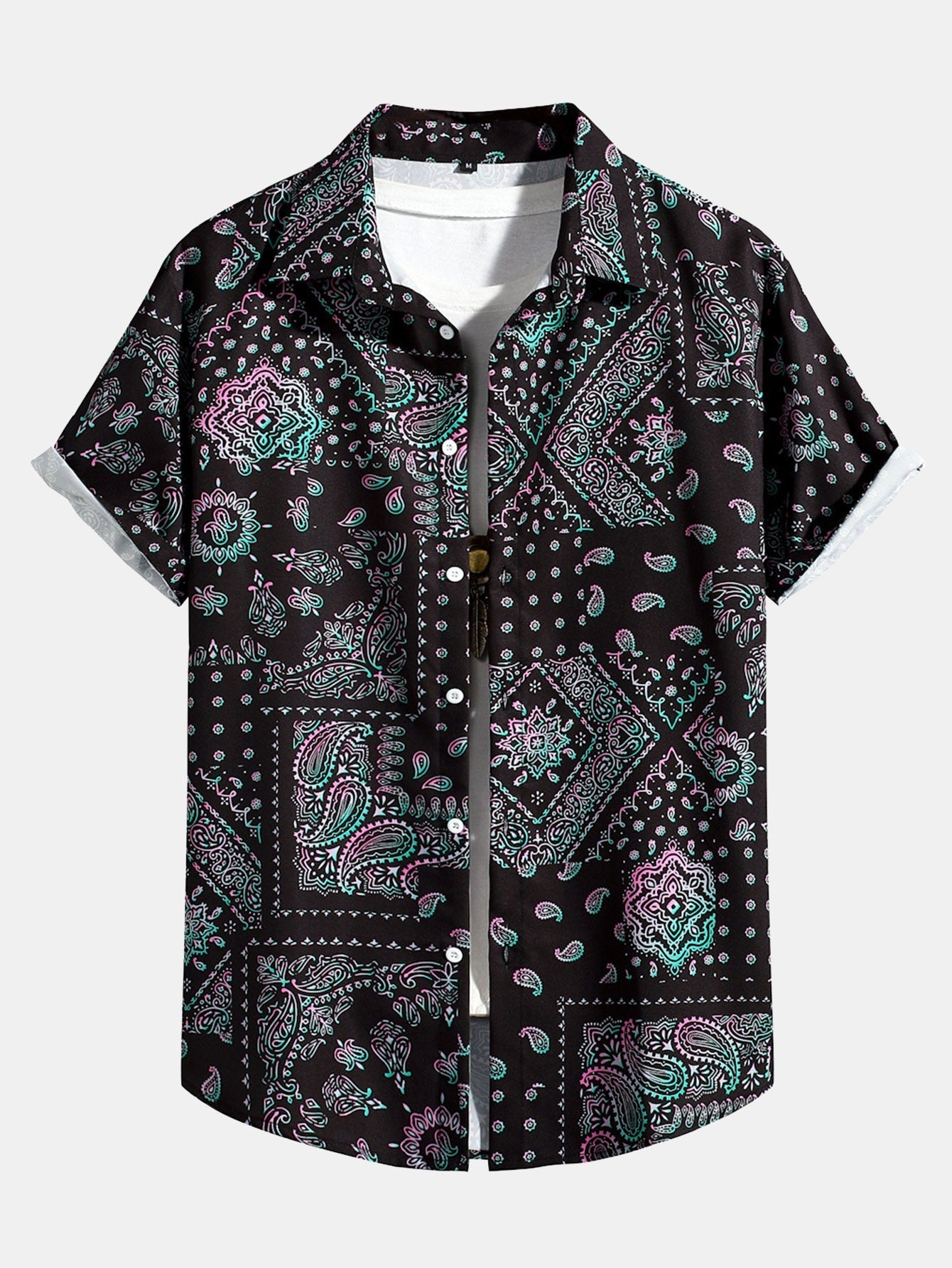 Paisley Print Button Up Shirt
