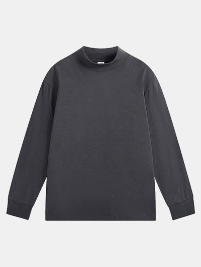 3 Pieces Basic Long Sleeve Mock Neck T-Shirt