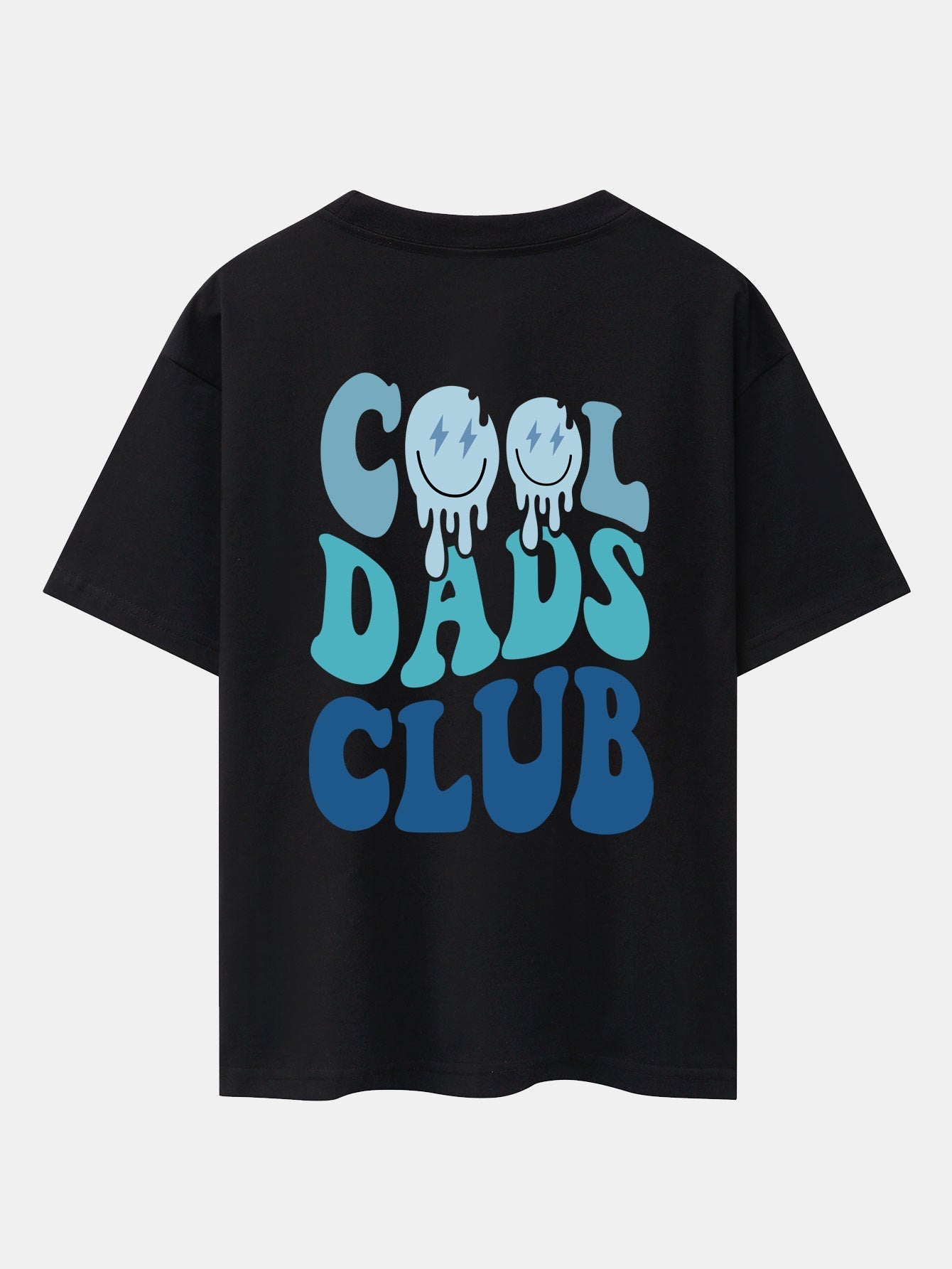 Cool Dads Club Back Print Drop Shoulder Oversize T-Shirt