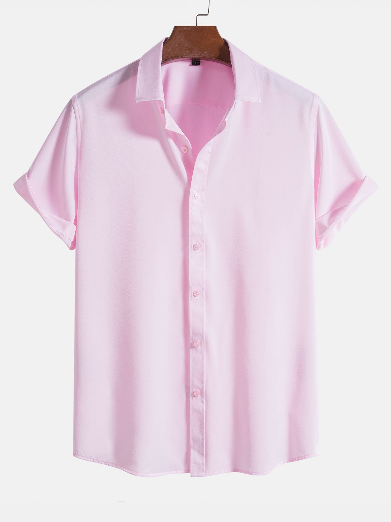Solid Color Lapel Basic Shirts