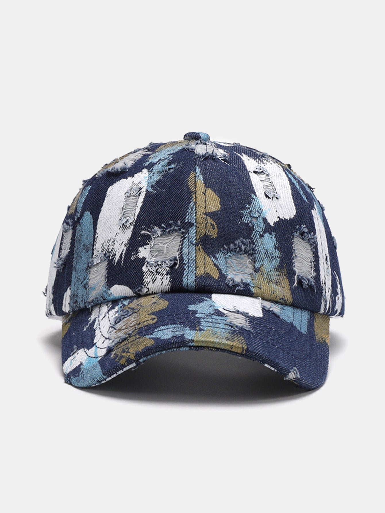 Color Graffiti Cotton Washed Distressed Baseball Cap