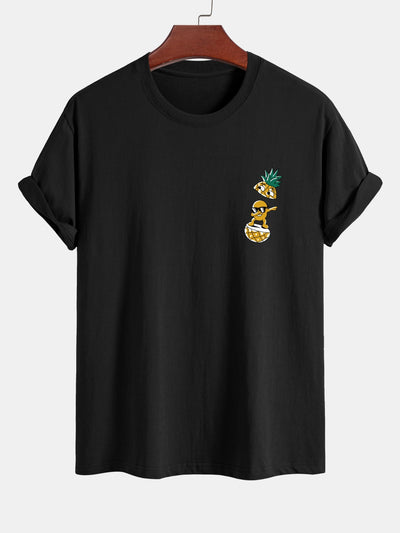 Regular Fit Cool Pineapple Boy Print Cotton T-Shirt
