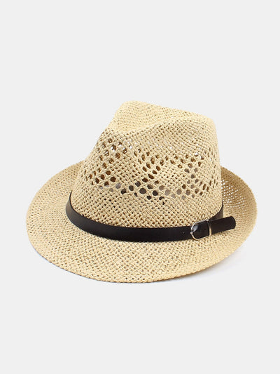 Summer Versatile Casual Couple Hollow British Style Straw Hat