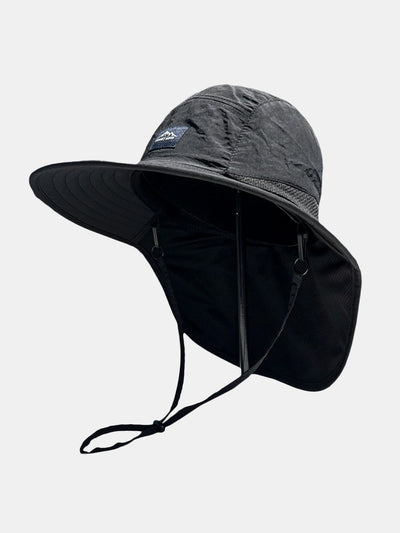 Breathable Quick Dry Sun Hat With Neck Hood - Perfect For Fishing, Camping And Outdoor Activities