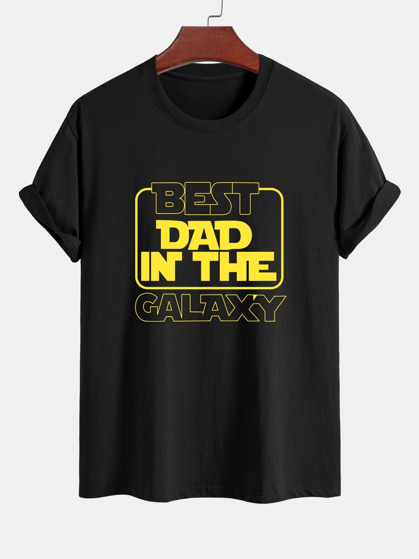 Regular Fit Slogan Print Cotton T-Shirt