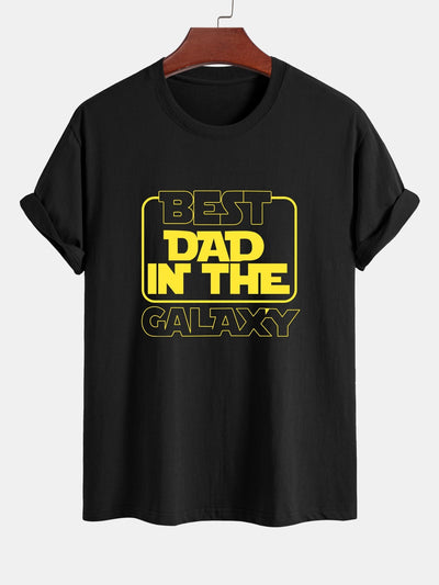 Regular Fit Slogan Print Cotton T-Shirt