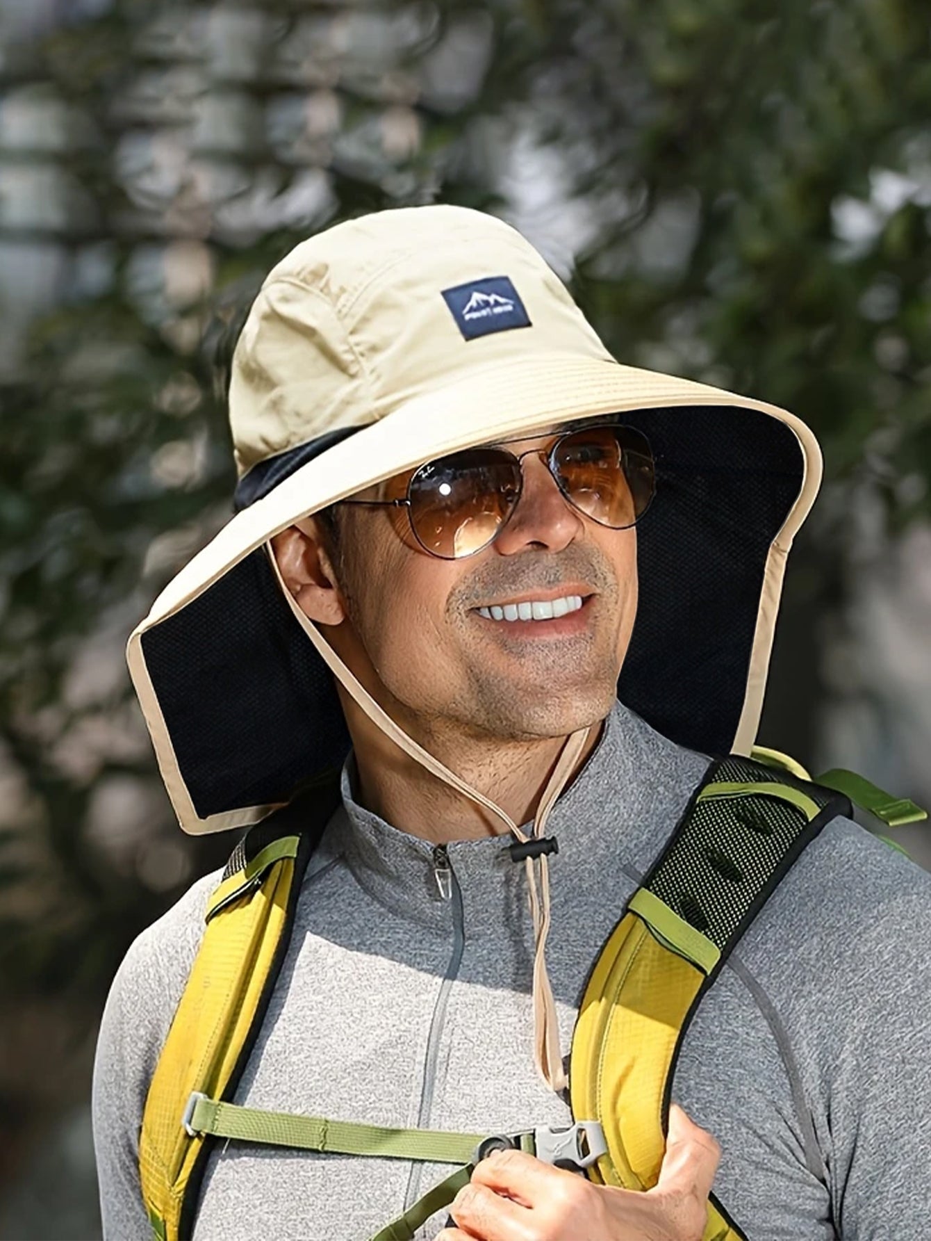Breathable Quick Dry Sun Hat With Neck Hood - Perfect For Fishing, Camping And Outdoor Activities