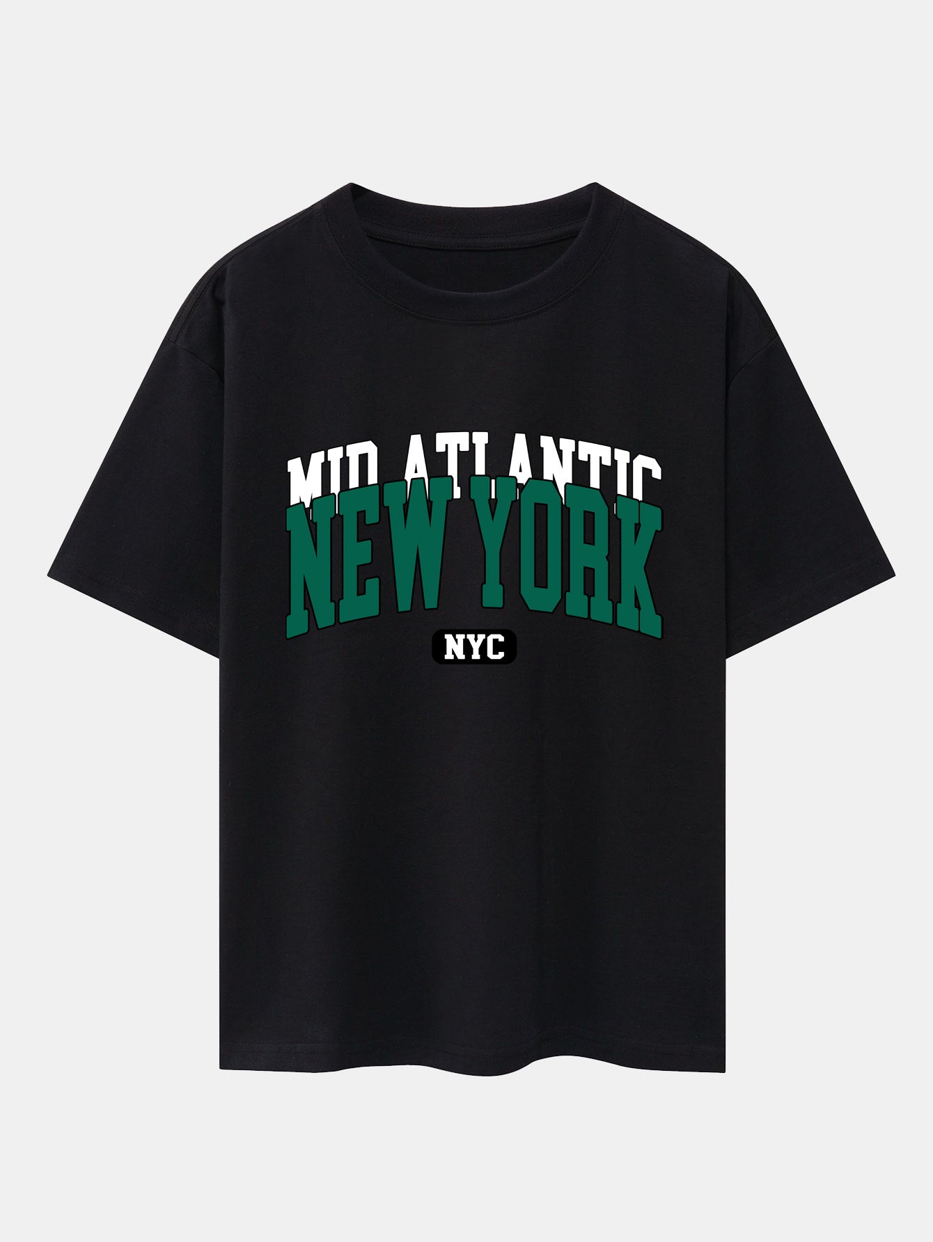 New York Print Drop Shoulder Oversize T-Shirt