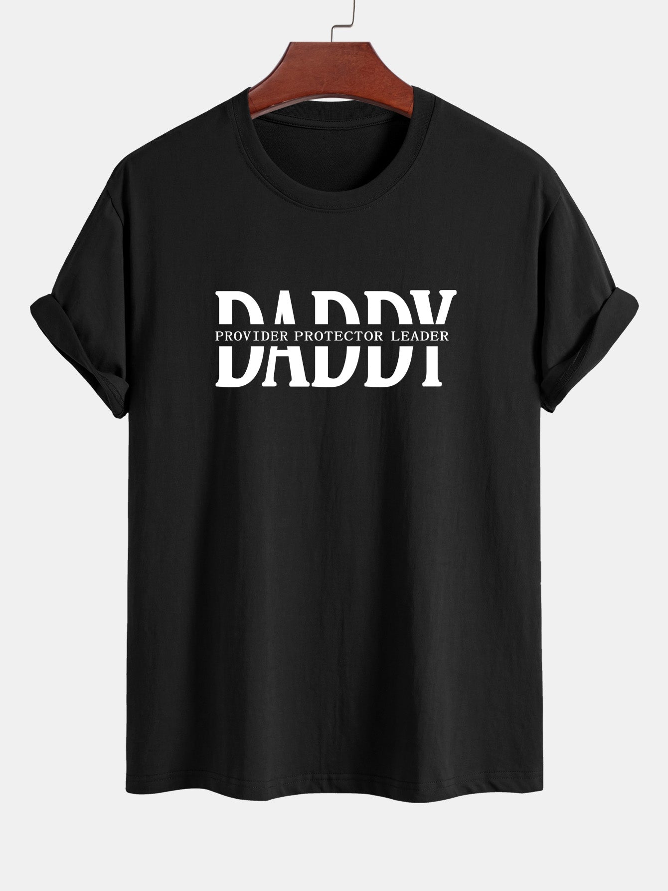 Regular Fit Daddy Print Cotton T-Shirt