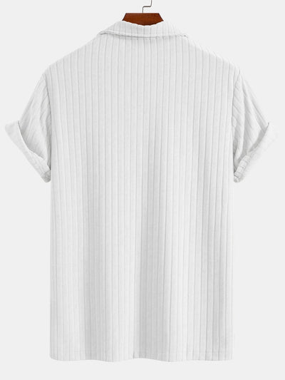 Striped Terry Cuban Shirt