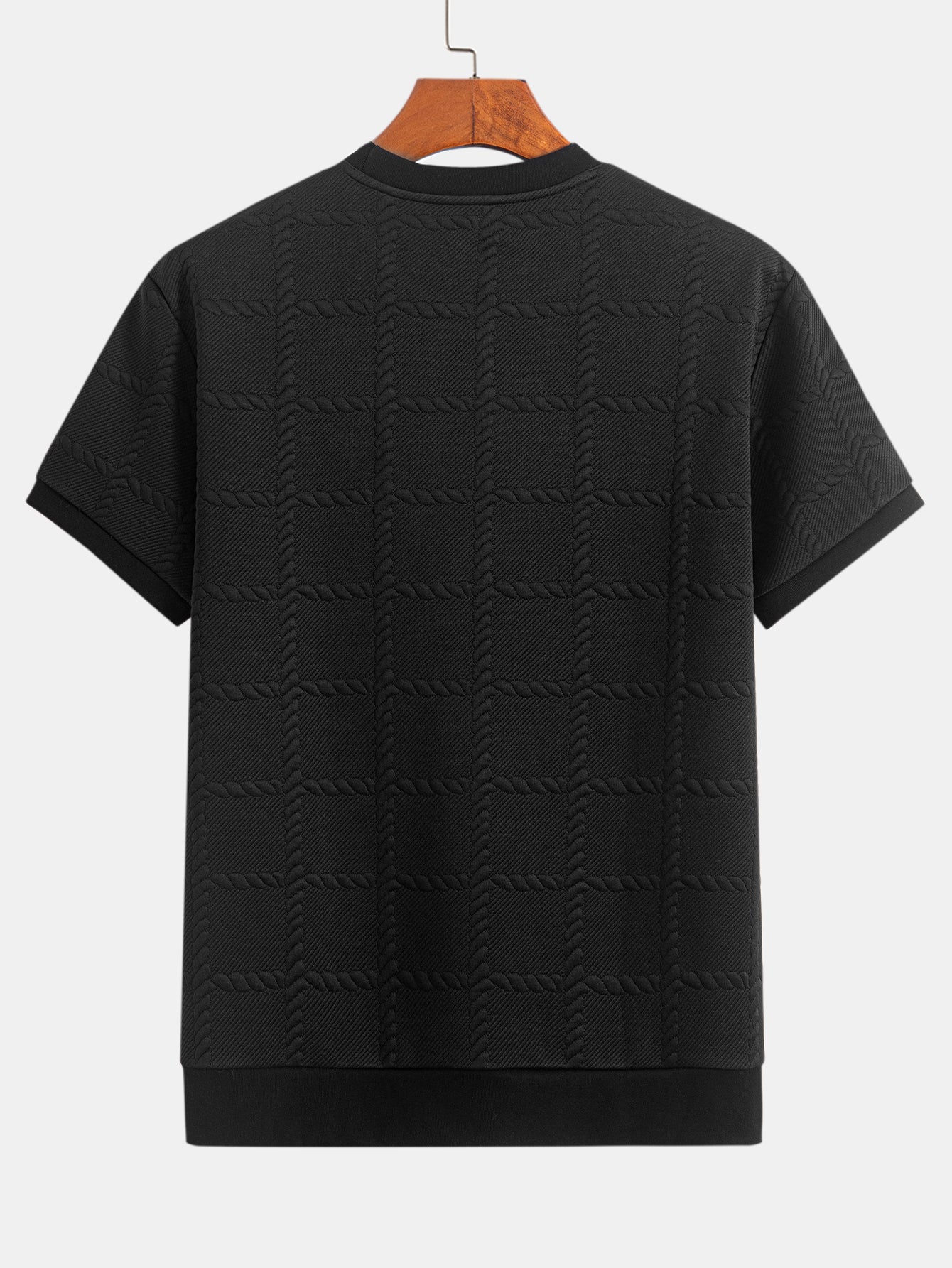 Twisted Squares Jacquard T-Shirt