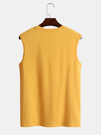 Palm Tree and Letter Print Tank Top